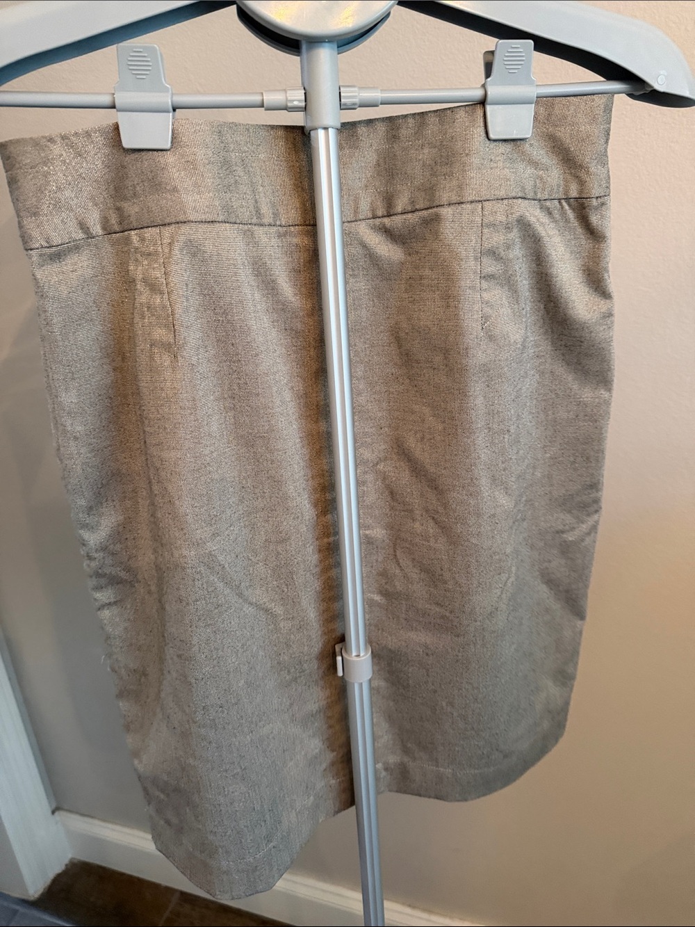 Banana Republic Beige Pencil Skirt with Gold Button Accents - Picture 8 of 13